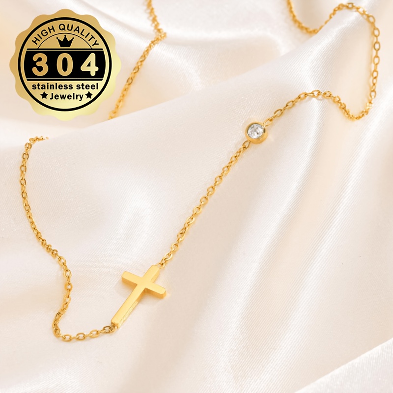 Women's Hypoallergenic Cross Pendant Necklace